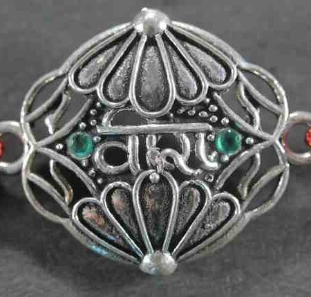 Classic intricate Veera design silver rakhi made from 925 sterling silver, perfect for Raksha Bandhan