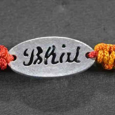 Bhai design silver rakhi made from 925 sterling silver, perfect for Raksha Bandhan.