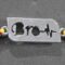 Bro with heartbeat design silver rakhi made from 925 sterling silver, perfect for Raksha Bandhan.